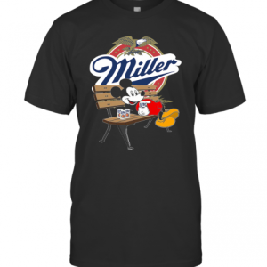 Mickey Mouse Drink Miller Beer T-Shirt