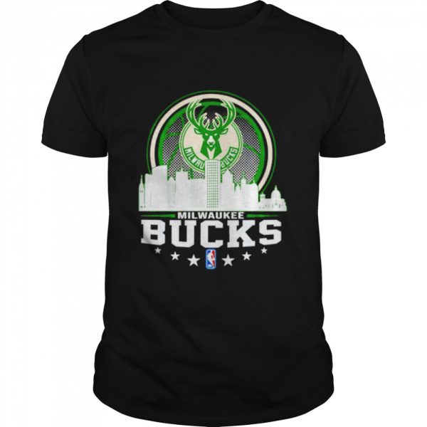 Milwaukee Bucks NBA City Skyline shirt