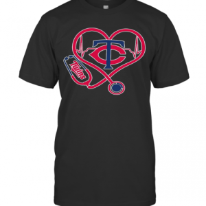 Minnesota Twins Baseball Stethoscope Heartbeat T-Shirt