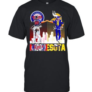 Minnesota Twins and Vikings with Donaldson and Cousins champions shirt