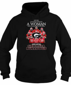 Never Underestimate A Woman Who Understands Football And Loves Georgia Bulldogs Shirt 5