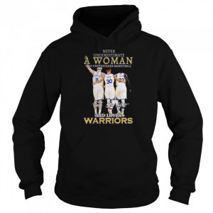 Never underestimate a woman who understands basketball and loves golden state warriors signatures shirt 5