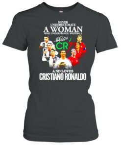 Never underestimate a woman who understands football and loves Cristiano Ronaldo shirt 2