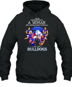 Never underestimate a woman who understands football and loves Western Bulldogs shirt 5