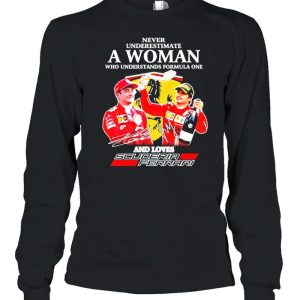 Never underestimate a woman who understands formula one and loves Scuderia Ferrari shirt 3