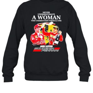 Never underestimate a woman who understands formula one and loves Scuderia Ferrari shirt 4