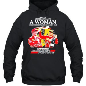 Never underestimate a woman who understands formula one and loves Scuderia Ferrari shirt 5