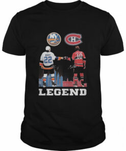 New York Islanders Bossy and Montreal Canadiens Lafleur legend signatures shirt 1