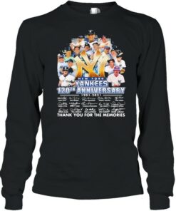 New York Yankees 120th Anniversary 1901 – 2021 Thank You For The Memories Shirt 2 New York Yankees 120th Anniversary 1901 2021 Thank You For The Memories Shirt 3