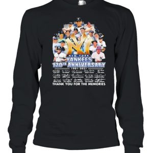 New York Yankees 120th Anniversary 1901 2021 Thank You For The Memories Shirt 3