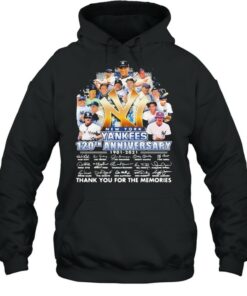 New York Yankees 120th Anniversary 1901 – 2021 Thank You For The Memories Shirt 4 New York Yankees 120th Anniversary 1901 2021 Thank You For The Memories Shirt 5