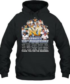 New York Yankees 120th Anniversary 1921 2021 Thank You For The Memories Signature shirt 5