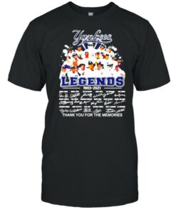 New York Yankees Legends 1903 2021 signatures shirt 1