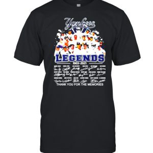 New York Yankees Legends 1903-2021 signatures shirt