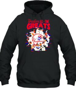 New York Yankees all time Greats all team signatures shirt 5