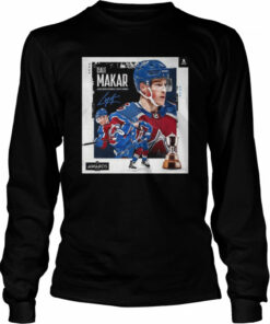 Nhl colorado avalanche cale makar the first career james norris memorial trophy shirt 3