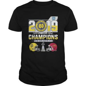 Notre Dame Fighting Irish 2019 Cam Bowl Champions shirt