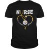 Nurse Love Steelers its a work of heart shirt
