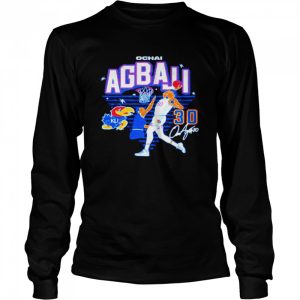 Ochai Agbaji Kansas Jayhawks Caricature Dunk Shirt 3