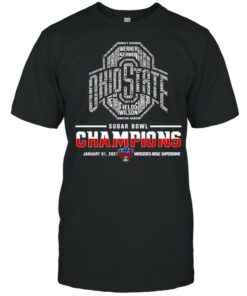 Ohio State Buckeyes sugar bowl champions 2021 mercedes benz superdome shirt 1