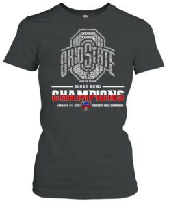 Ohio State Buckeyes sugar bowl champions 2021 mercedes benz superdome shirt 1 Ohio State Buckeyes sugar bowl champions 2021 mercedes benz superdome shirt 2