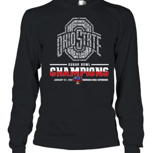 Ohio State Buckeyes sugar bowl champions 2021 mercedes benz superdome shirt 3