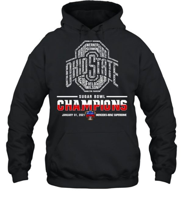 Ohio State Buckeyes sugar bowl champions 2021 mercedes benz superdome shirt