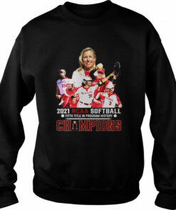 Oklahoma 2021 NCAA Softball Fifth title in Program history Champions shirt 4