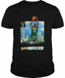 Original Bucks khris middleton skyline milwaukee bucks shirt 1
