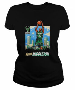 Original Bucks khris middleton skyline milwaukee bucks shirt 2