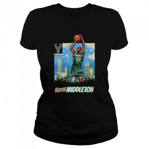 Original Bucks khris middleton skyline milwaukee bucks shirt