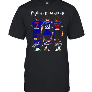 PSG Friends Mbappe Messi and Neymar signatures shirt