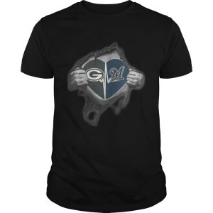 Packers Brewers Its in my heart inside me shirt