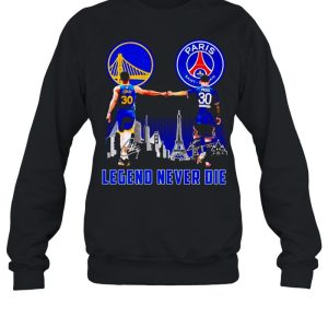 Paris Curry and Messi legend never die shirt 4