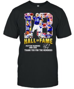Peyton Manning 18 hall of fame 1998 2016 thank you for the memories shirt 1