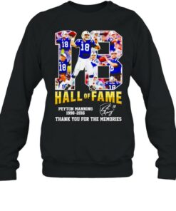 Peyton Manning #18 hall of fame 1998 2016 thank you for the memories shirt 3 Peyton Manning 18 hall of fame 1998 2016 thank you for the memories shirt 4