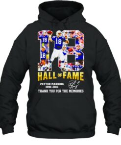 Peyton Manning #18 hall of fame 1998 2016 thank you for the memories shirt 4 Peyton Manning 18 hall of fame 1998 2016 thank you for the memories shirt 5