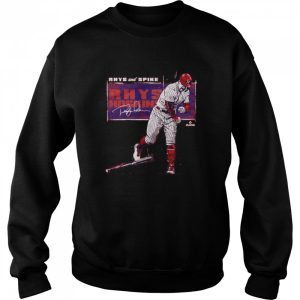 Philadelphia Phillies Rhys Hoskins Rhys and Spike signature shirt 4