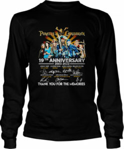 Pirates of the Caribbean 19th anniversary 2003 2022 thank you for the memories signatures shirt 3