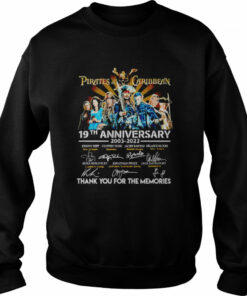Pirates of the Caribbean 19th anniversary 2003 2022 thank you for the memories signatures shirt 4