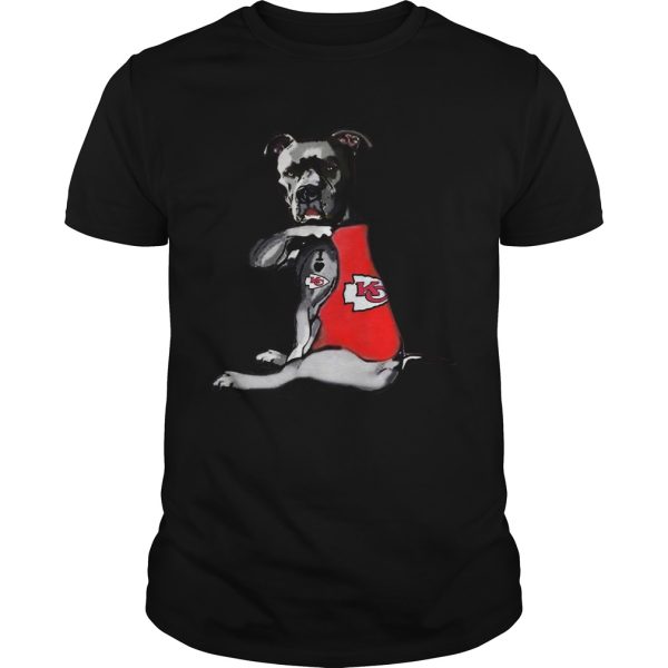 Pitbull Rottweiler I Love Kansas City Chiefs shirt