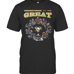 Pittsburgh Penguins All Time Great Mario Lemieux Jaromir Jagr Ron Francis Signatures T-Shirt