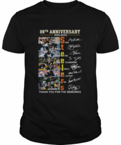 Pittsburgh Steelers 89th anniversary 1933 2022 thank you for the memories signatures shirt 1
