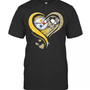 Pittsburgh Steelers And Pittsburgh Penguins Hearts Diamond T-Shirt