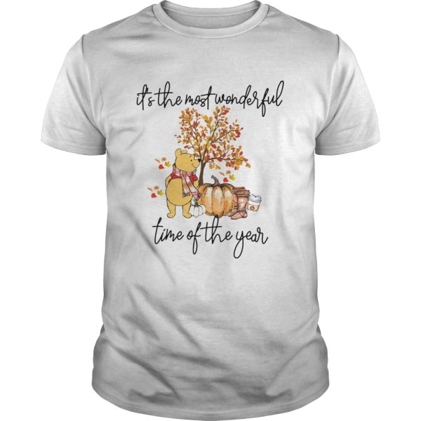 Pooh Pumpkin Its the most wonderful time of the year shirt