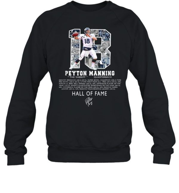 Premium Peytons Pro Mannings Football signature Hall of 2021 Fams shirt