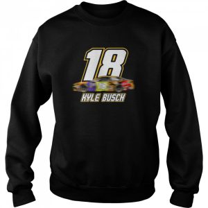 Racing Car Kyle Busch 18 Gift For Fans shirt 4