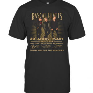 Rascal Flatts 20Th Anniversary 2000 2020 Thank You For The Memories T-Shirt