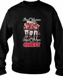 Real WOmen love football smart Women love the Kansas City CHiefs Kelce Mahomes and Pacheco signatures shirt 4