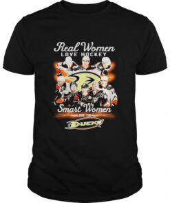 Real Women love Hockey smart Women love the Anaheim Ducks signatures shirt 1